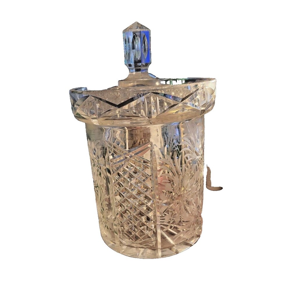 Cut Crystal Biscuit Jar